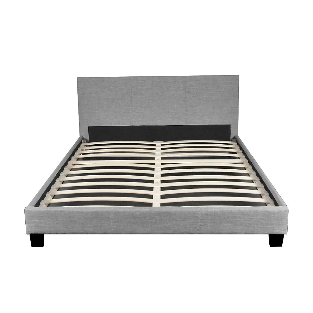 Ensemble Matelas + Lit 140x190 DUBLIN / Gris clair>Weber Industries