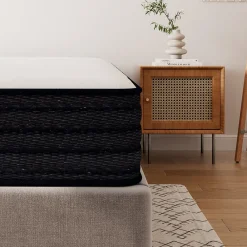 Ensemble Matelas à ressorts + Sommier avec lattes larges 140x190cm, Epaisseur du Matelas 22cm><noscript><img width=