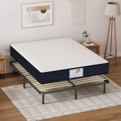 Ensemble Matelas à ressorts +Sommier à Lattes sur Pieds, 160x200cm, Epaisseur du Matelas 22cm><noscript><img width=