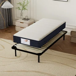 Ensemble Matelas à ressorts +Sommier à Lattes sur Pieds, 90x190cm, Epaisseur du Matelas 22cm><noscript><img width=
