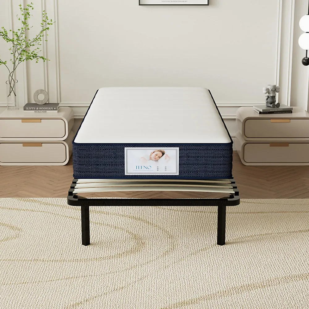 Ensemble Matelas à ressorts +Sommier à Lattes sur Pieds, 90x190cm, Epaisseur du Matelas 22cm>Teeno Hot