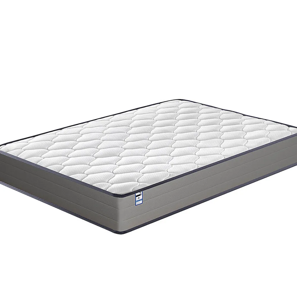 Ensemble Matelas à ressorts + Cadre de lit Plateforme Capitonné 140x190cm, Epaisseur du Matelas 20cm>Teeno Hot
