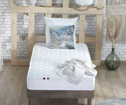 Idliterie Ensemble Matelas accueil Latex INITIAL Sommier en Kit - Chêne gris, - 90 x 190 cm* Ensemble Sommier Et Matelas
