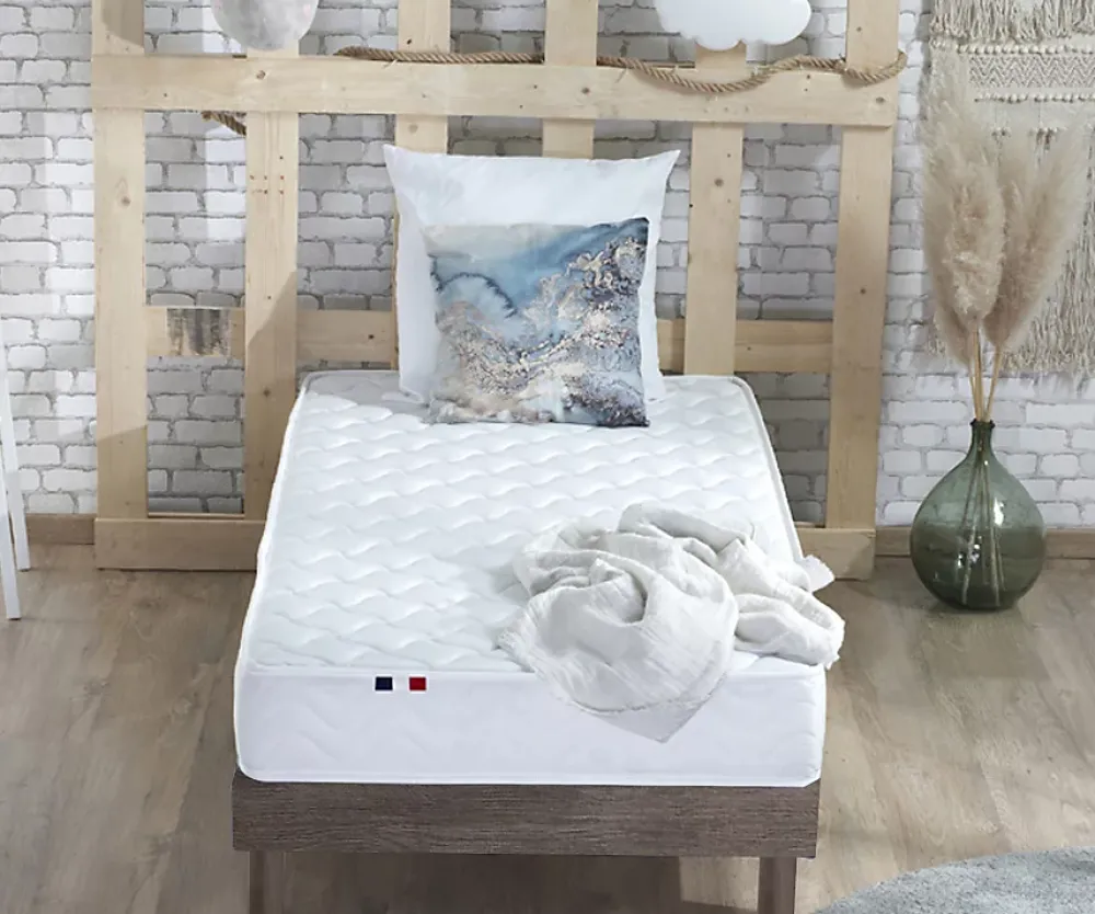 Idliterie Ensemble Matelas accueil Latex INITIAL Sommier en Kit - Chêne gris, - 90 x 190 cm* Ensemble Sommier Et Matelas