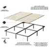 Teeno Ensemble Matelas en mousse + Sommier à Lattes 160x200cm, Epaisseur du Matelas 18 cm* Ensemble Sommier Et Matelas