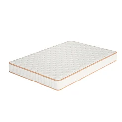 Ensemble Matelas en mousse + Cadre de lit Plateforme Capitonné 140x190cm, Epaisseur du Matelas 18cm><noscript><img width=