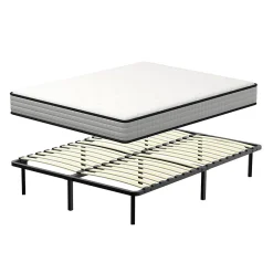 Ensemble Matelas en mousse + Sommier à Lattes 140x190cm, Epaisseur du Matelas 22cm>Teeno Sale