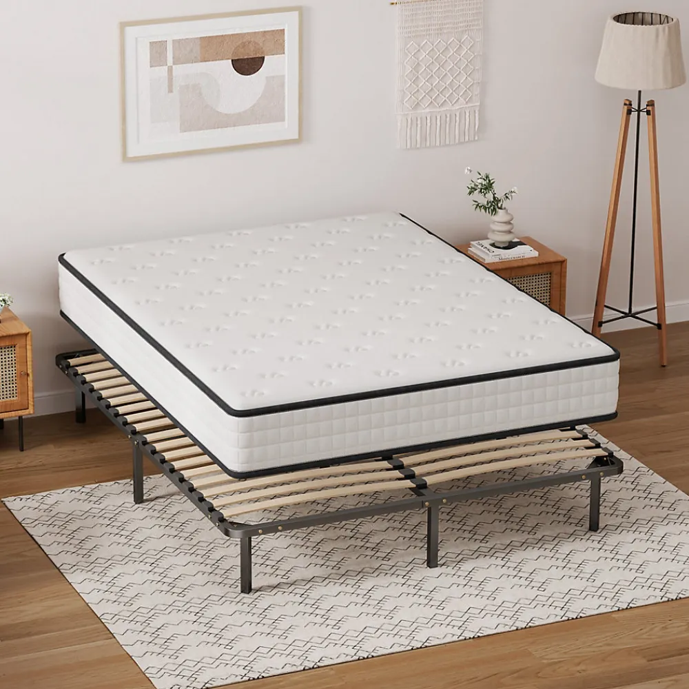 Ensemble Matelas en mousse + Sommier à Lattes 140x190cm, Epaisseur du Matelas 22cm>Teeno Sale