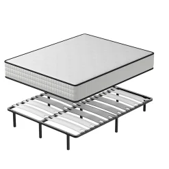 Ensemble Matelas en mousse + Sommier avec lattes larges 160x200cm, Epaisseur du Matelas 22cm>Teeno New