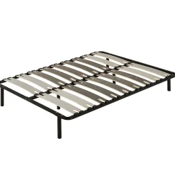 Teeno Ensemble Matelas en mousse + Sommier avec lattes larges 140x190cm, Epaisseur du Matelas 18 cm* Ensemble Sommier Et Matelas