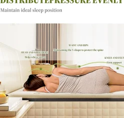 Ensemble matelas LED 160x200 cm cadre de lit en métal matelas en mousse de 22 cm d'épaisseur, cadre de lit double avec éclairage><noscript><img width=