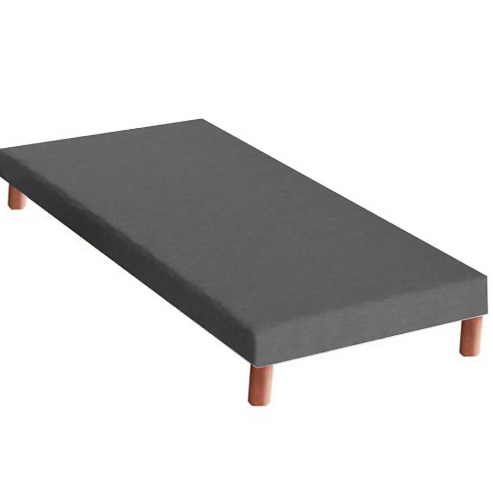 Idliterie Ensemble matelas mémoire forme sommier gris 90x190* Ensemble Sommier Et Matelas