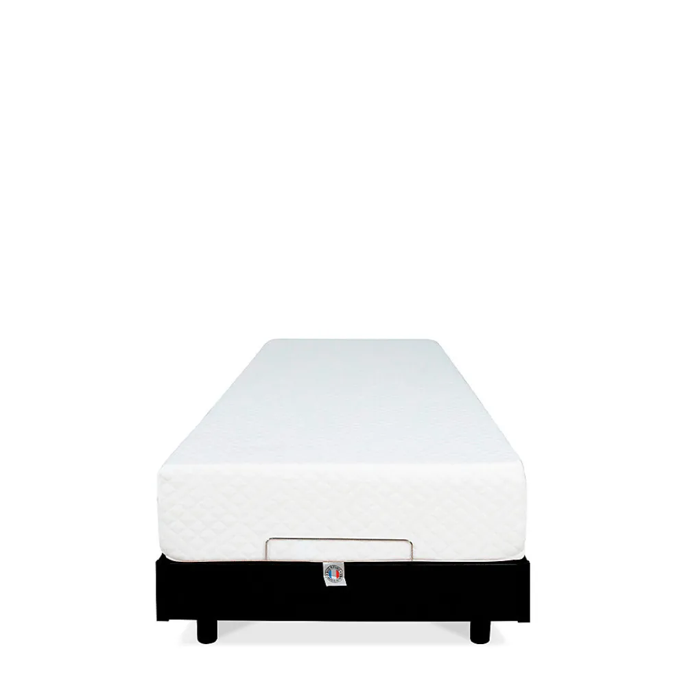 Ensemble Matelas Mousse Accueil Mémoire de forme + Sommier électrique Flex 70x200 cm>Bellecour Clearance