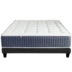 Idliterie Ensemble matelas ressort 7 zones et mémoire forme sommier 140x190* Ensemble Sommier Et Matelas