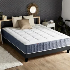Idliterie Ensemble matelas ressort 7 zones et mémoire forme sommier 140x190* Ensemble Sommier Et Matelas