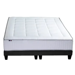 Ensemble matelas ressort 7 zones mémoire forme sommier 2x90x200><noscript><img width=