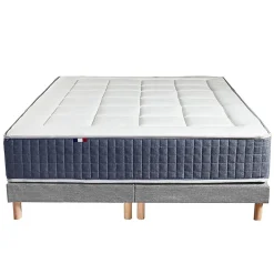 Ensemble matelas ressort 7 zones et mémoire forme sommier 2x80x200><noscript><img width=