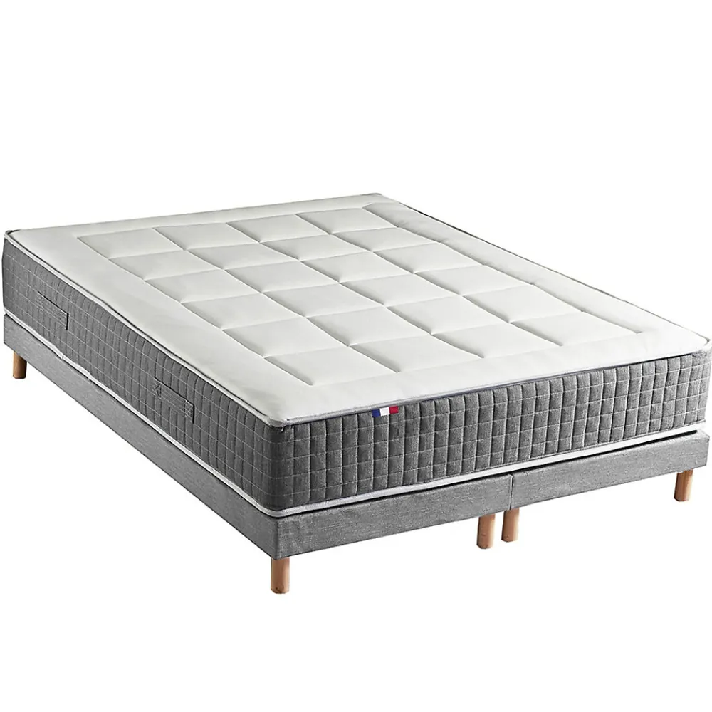 Ensemble matelas ressort 7 zones et sommier 2x80x200>Idliterie Clearance