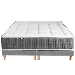 Ensemble matelas ressort 7 zones et sommier 2x80x200><noscript><img width=