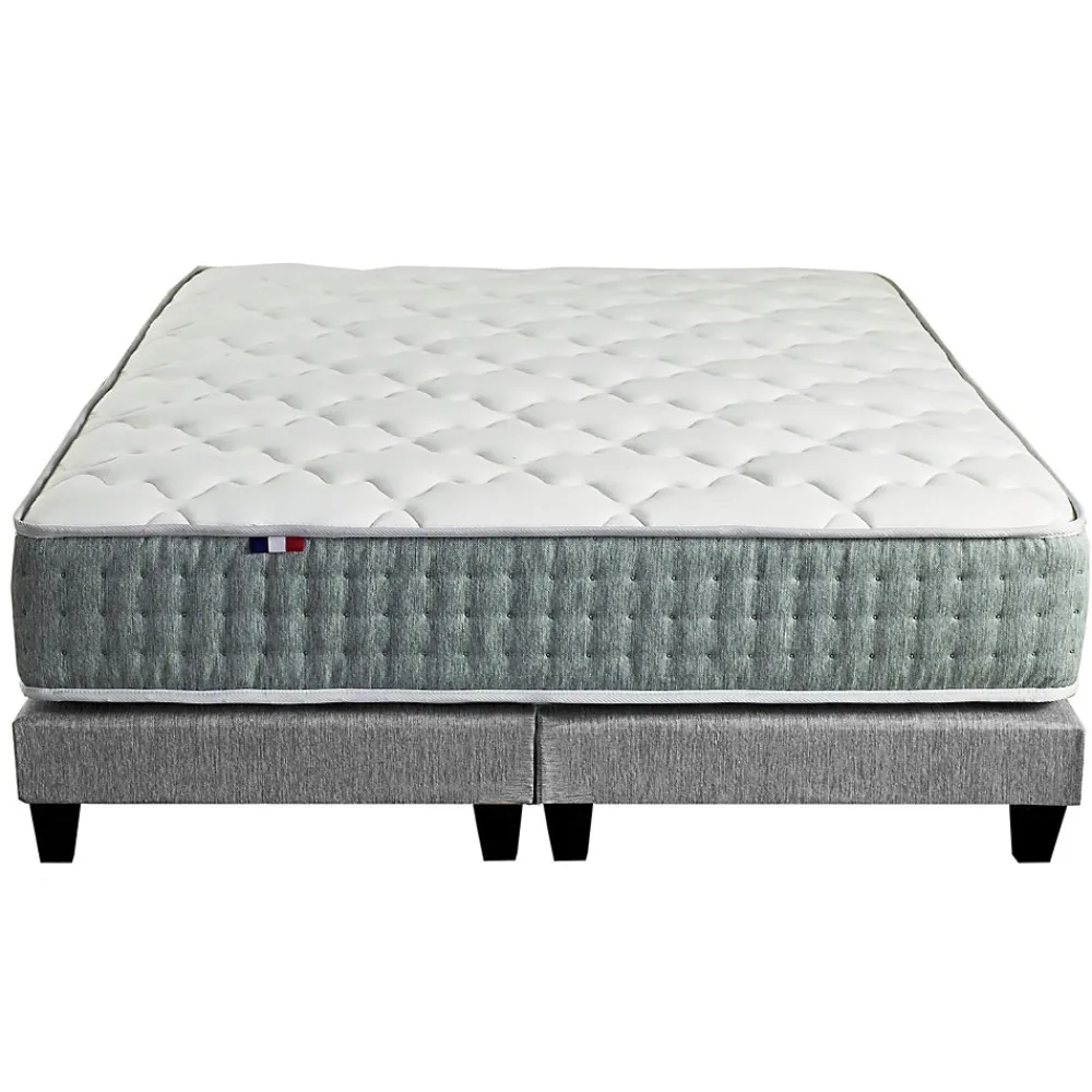 Ensemble matelas ressort 7 zones face hiver/eté différente 2x80x200>Idliterie Hot