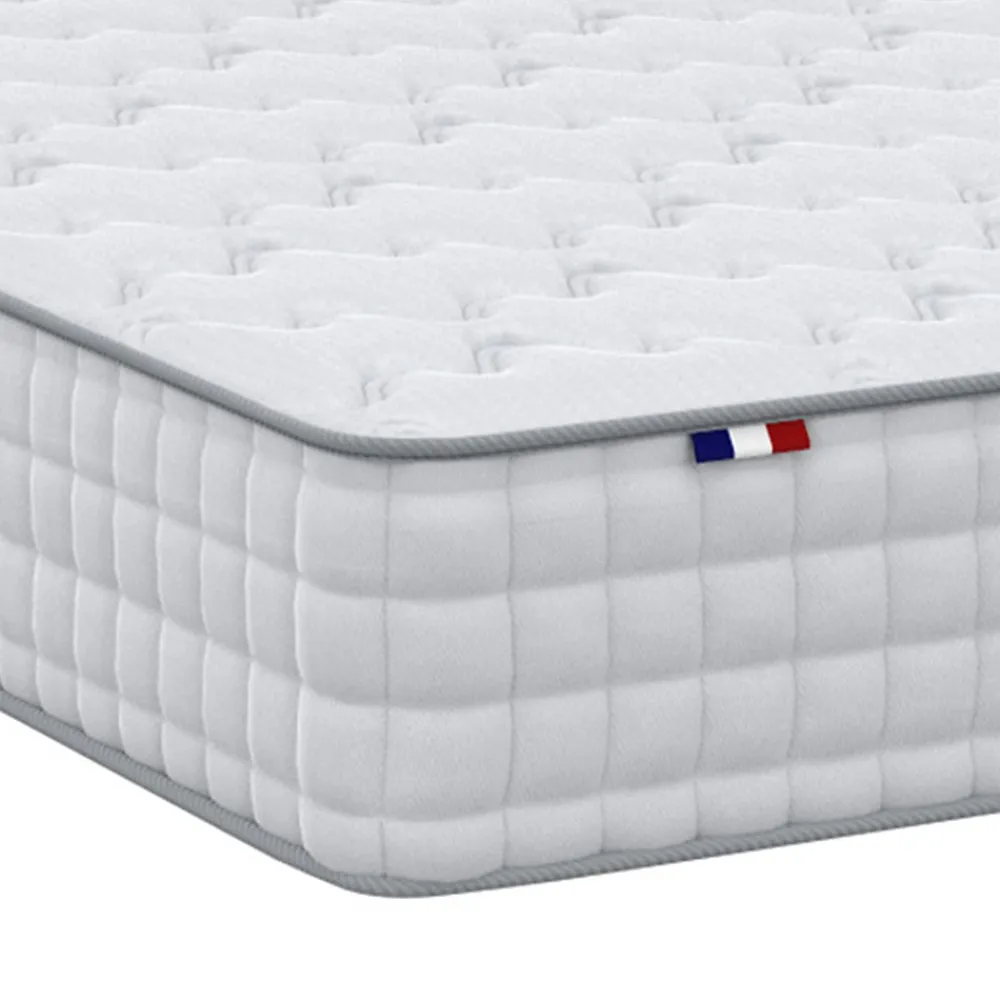 Ensemble matelas ressorts ASTRE + sommier kit beige à lattes flexibles 160x200>Idliterie Sale