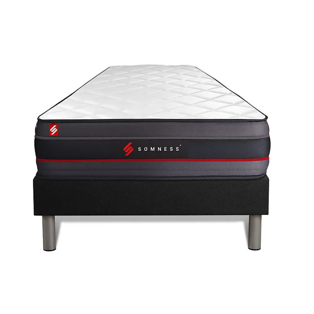 Somness Ensemble Mémoire de forme de confort Ferme avec sommier tapissier* Ensemble Sommier Et Matelas