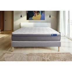 Ensemble Mémoire de forme de confort Equilibré avec sommier kit>Actisom Hot