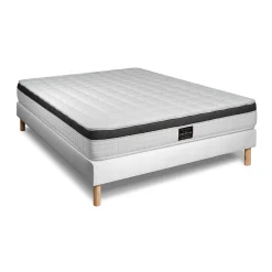 Prestige Literie Ensemble Mémoire de forme de confort Ferme avec sommier kit* Ensemble Sommier Et Matelas