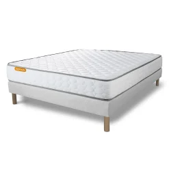 Sept Nuits Ensemble Mémoire de forme de confort Très ferme avec sommier tapissier* Ensemble Sommier Et Matelas