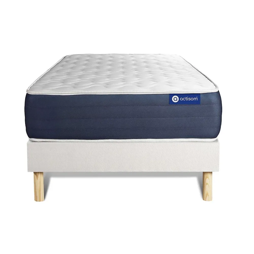 Actisom Ensemble Mémoire de forme de confort Equilibré avec sommier kit* Ensemble Sommier Et Matelas