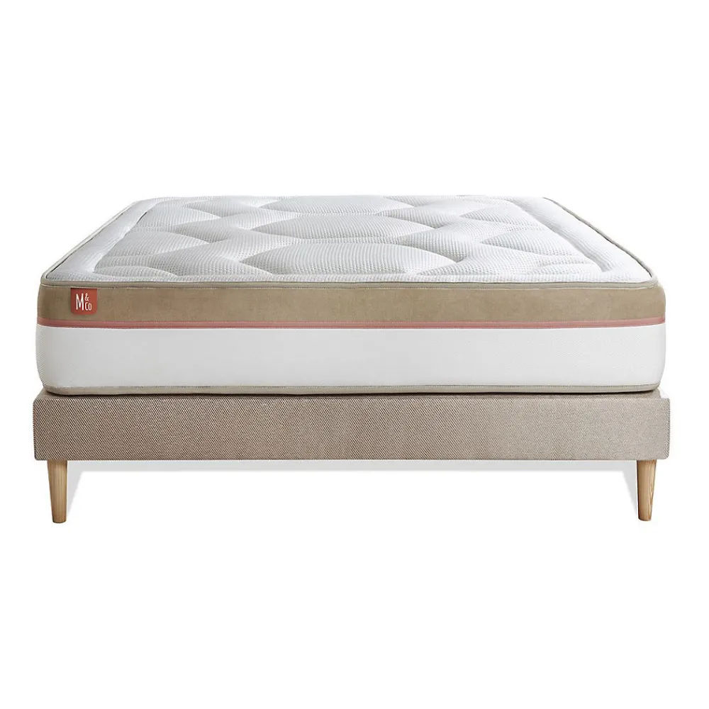 Ensemble Mémoire de forme de confort Ferme avec sommier tapissier>Marmottes & Co Online