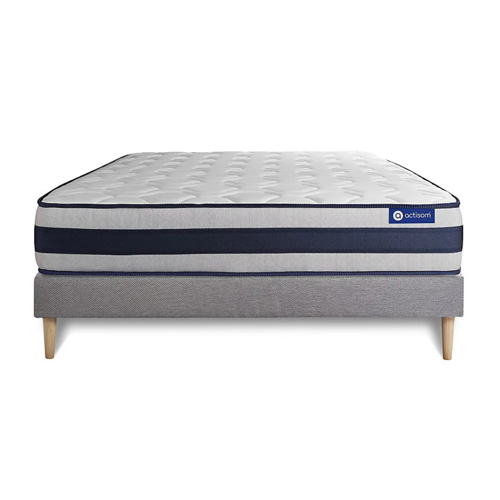 Ensemble Mémoire de forme de confort Ferme avec sommier kit>Actisom Hot