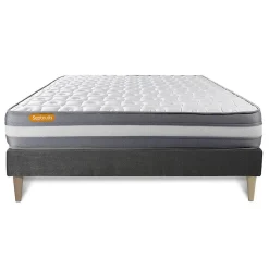 Ensemble Mémoire de forme de confort Ferme avec sommier kit>Sept Nuits Best