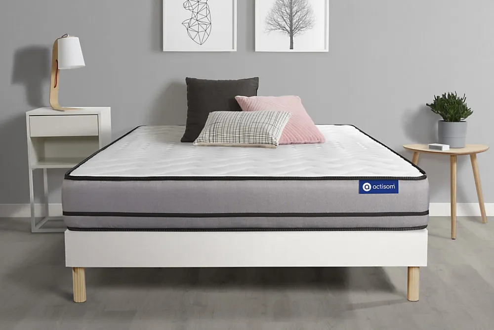 Ensemble Mémoire de forme de confort Très ferme avec sommier kit>Actisom Sale