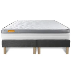 Sept Nuits Ensemble Mémoire de forme de confort Ferme avec sommier tapissier* Ensemble Sommier Et Matelas