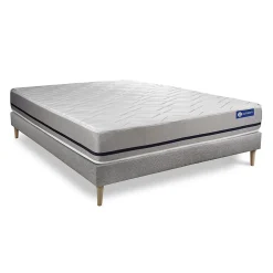 Ensemble Mémoire de forme de confort Mi-ferme avec sommier kit>Actisom Online