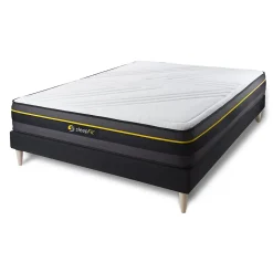 Sleepfit Ensemble Mémoire de forme de confort Ferme avec sommier tapissier* Ensemble Sommier Et Matelas