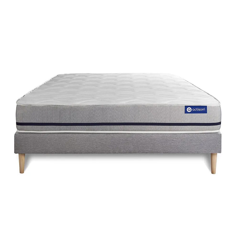 Ensemble Mémoire de forme de confort Mi-ferme avec sommier kit>Actisom Sale