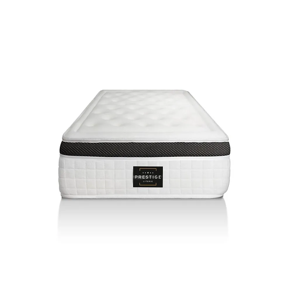 Prestige Literie Ensemble Mémoire de forme de confort Equilibré avec sommier kit* Ensemble Sommier Et Matelas