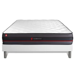 Somness Ensemble Mémoire de forme de confort Ferme avec sommier tapissier* Ensemble Sommier Et Matelas