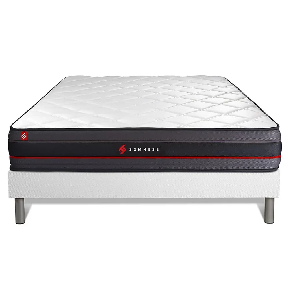Somness Ensemble Mémoire de forme de confort Ferme avec sommier tapissier* Ensemble Sommier Et Matelas