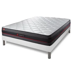 Somness Ensemble Mémoire de forme de confort Ferme avec sommier tapissier* Ensemble Sommier Et Matelas
