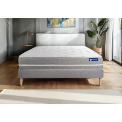 Ensemble Mémoire de forme de confort Equilibré avec sommier kit><noscript><img width=