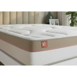 Ensemble Mémoire de forme de confort Ferme avec sommier tapissier><noscript><img width=