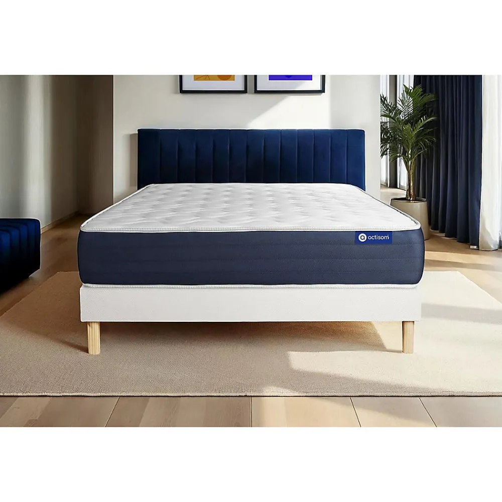 Ensemble Mémoire de forme de confort Equilibré avec sommier kit>Actisom New