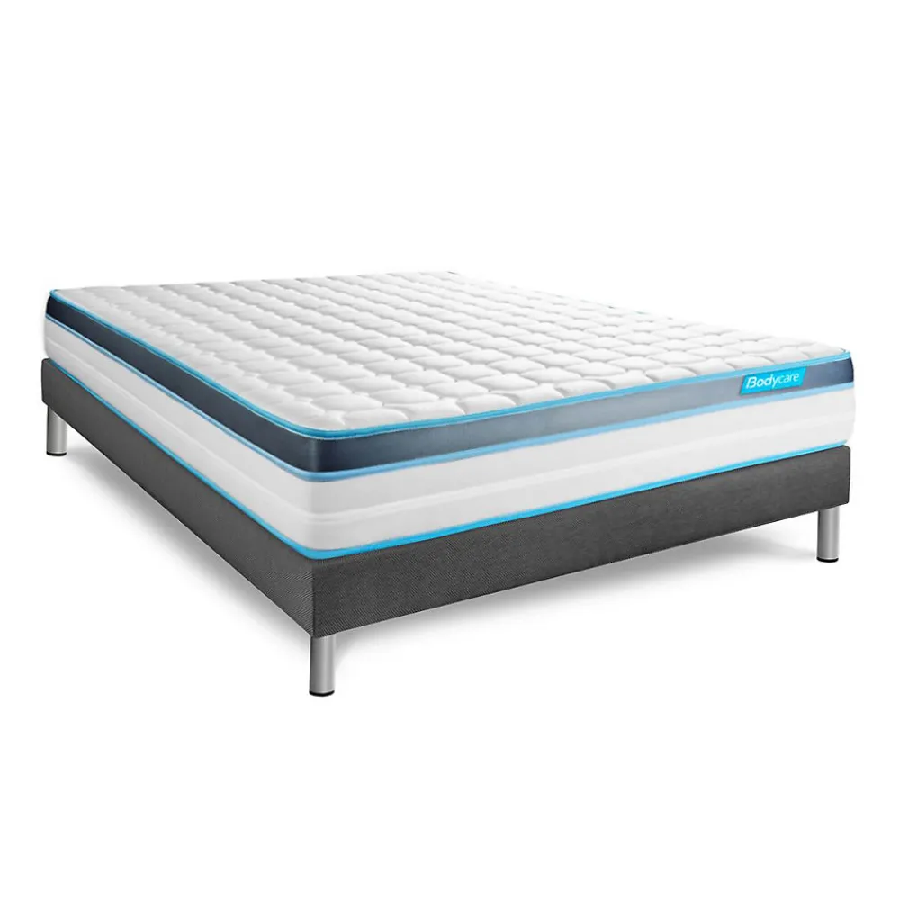 Ensemble Mémoire de forme de confort Ferme avec sommier tapissier>Bodycare Discount