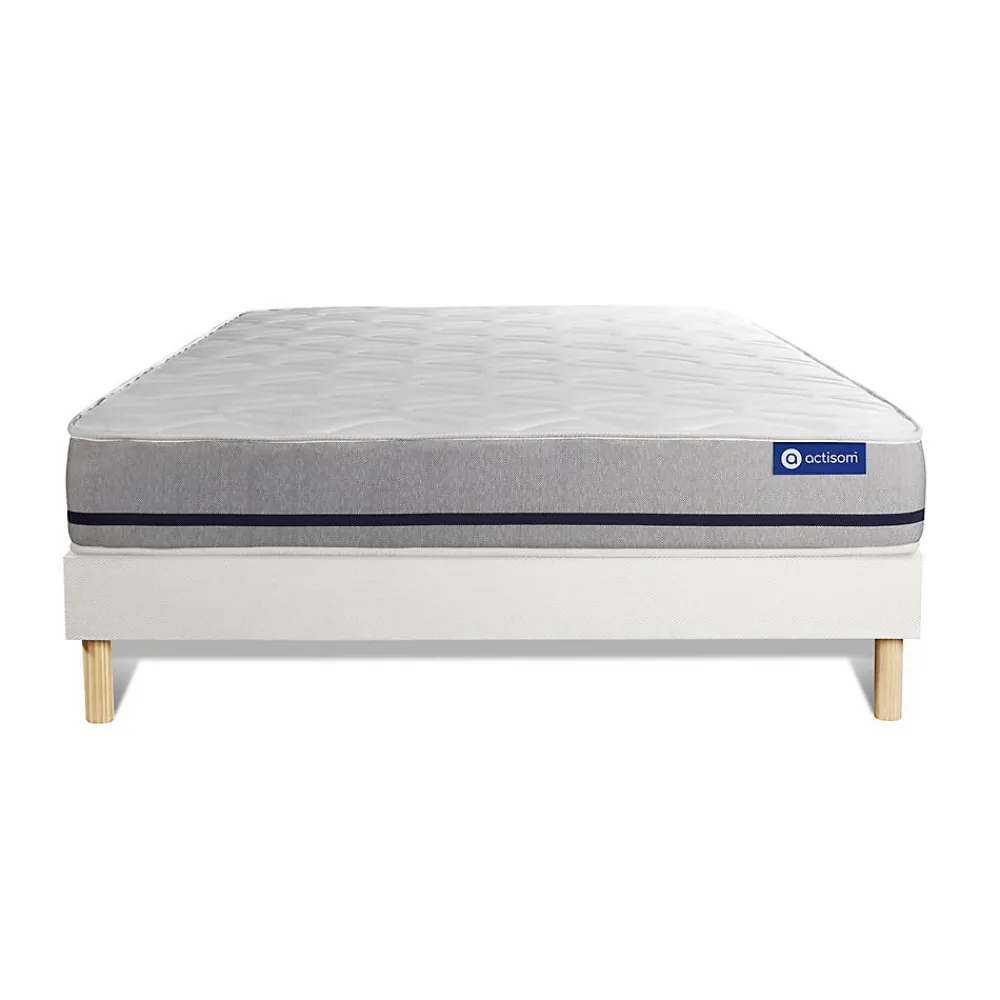 Ensemble Mémoire de forme de confort Mi-ferme avec sommier kit>Actisom Online
