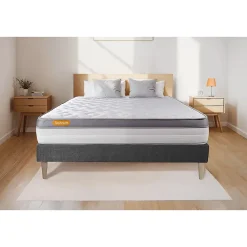 Sept Nuits Ensemble Mémoire de forme de confort Ferme avec sommier tapissier* Ensemble Sommier Et Matelas