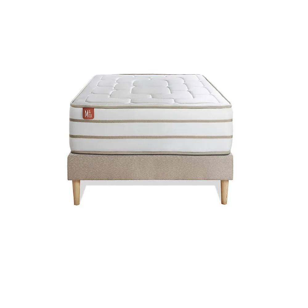 Ensemble Mémoire de forme de confort Equilibré avec sommier tapissier>Marmottes & Co Sale