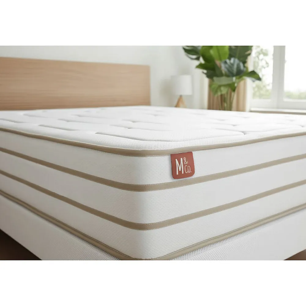 Ensemble Mémoire de forme de confort Equilibré avec sommier tapissier>Marmottes & Co Sale